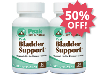 Add Two MORE Peak Bladder Support™ at 50% Off