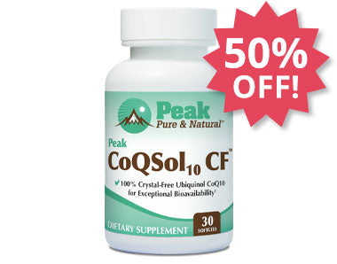 Add One Peak CoQSol10 CF™ at 50% Off