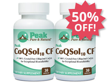 Add Two MORE Peak CoQSol10 CF™ at 50% Off