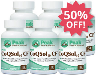 Add Six Peak CoQSol10 CF™ at 50% Off