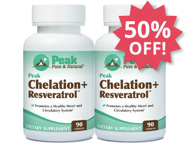 Add Two Peak Chelation+ Resveratrol™ at 50% Off