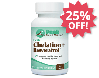 Add One MORE Peak Chelation+ Resveratrol™ at 25% Off