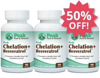 Add Three MORE Peak Chelation+ Resveratrol™ at 50% OFF