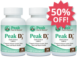 Add Three Peak D3™ at 50% Off