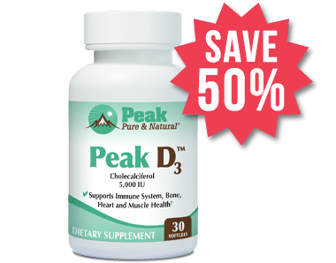 Add One Peak D3™ at 50% Off