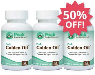 Add Three Peak Golden Oil™ at 50% Off