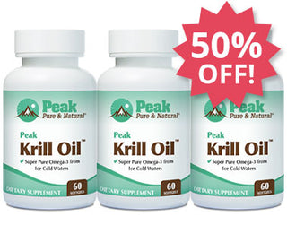 Add Three MORE Peak Krill Oil™ at 50% Off