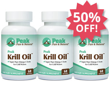 Add Three Peak Krill Oil™ at 50% Off