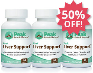 Add Three MORE Peak Liver Support™ at 50% Off