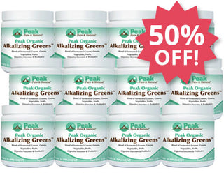 Add Twelve Peak Organic Alkalizing Greens™ at 50% Off