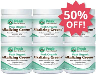 Add Six Peak Organic Alkalizing Greens™ at 50% Off