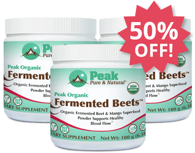 Add Three MORE Peak Organic Fermented Beets™ at 50% Off