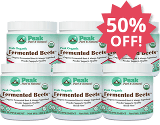 Add Six MORE Peak Organic Fermented Beets™ at 50% Off