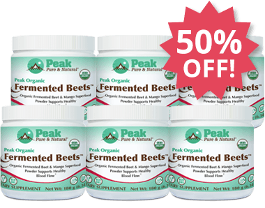 Add Six MORE Peak Organic Fermented Beets™ at 50% Off