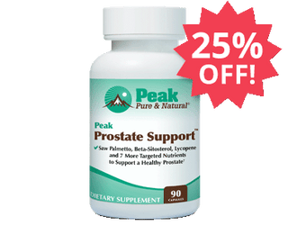 Add One MORE Peak Prostate Support™ at 25% Off