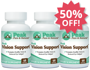 Add Three Peak Vision Support™ at 50% Off